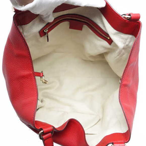 Gucci Soho Leather Tote Bag Red - Picture 2 of 3